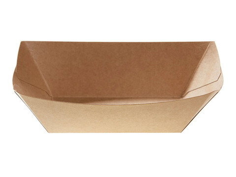 Karton Schale Bio PLA 200 ml, Boden 8,5 x 4,1 cm Pack (250 Stck)