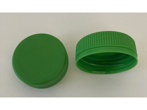 Bio PE Deckel grün für PLA Bio Abfüllflaschen 250 - 500 ml Karton (3.650 Stück)