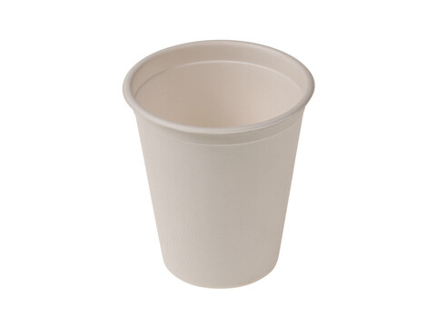 Zuckerrohr Kaffeebecher weiß 200ml/8oz Ø 80 mm Karton (500 Stück)