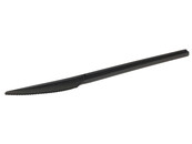 Bio Mehrweg-Messer schwarz 16,8 cm CPLA, kompostierbar...