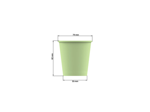 Mehrweg Kaffeebecher PP grün 200ml/8oz. Karton (500 Stück)