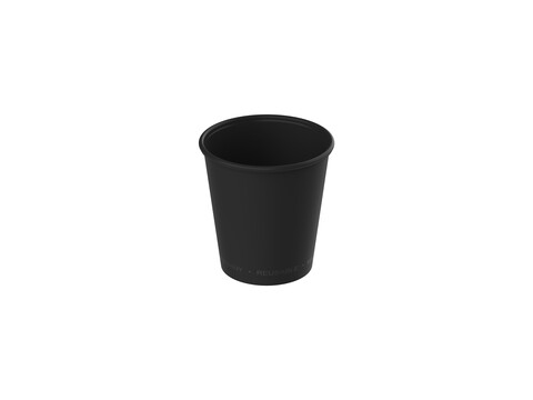 Mehrweg Kaffeebecher PP schwarz 200ml/8oz. Karton (500 Stück)