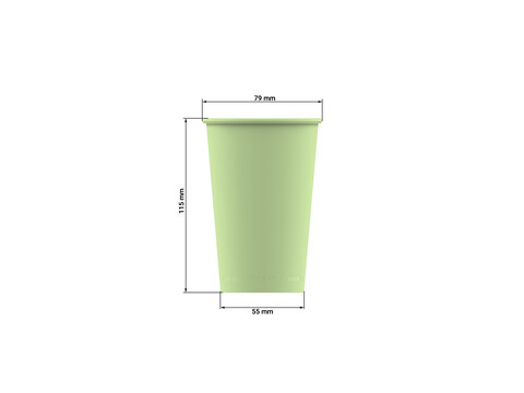 Mehrweg Kaffeebecher PP grün 300ml/12oz. Karton (500 Stück)