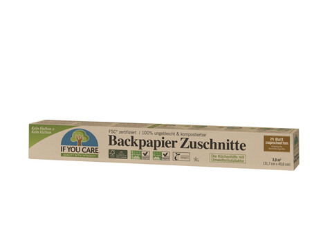 IF YOU CARE Back-Papier - 12er Pack á 24 Zuschnitte (Karton)